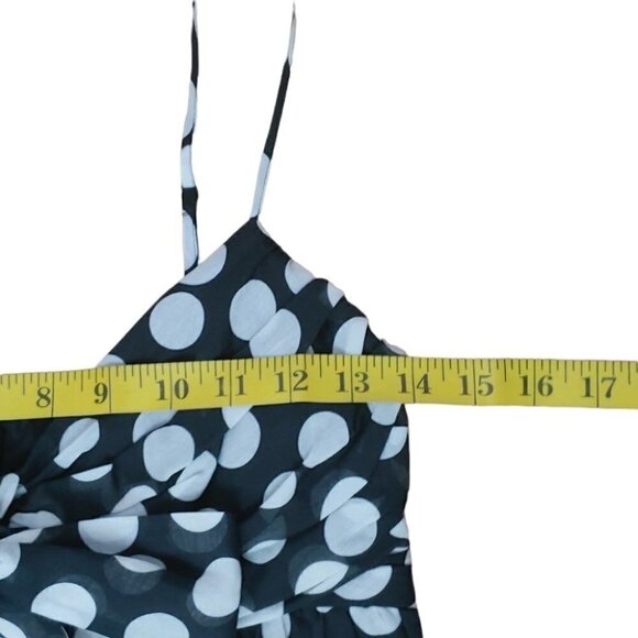 ROBERT RODRIGUEZ Silk lace polka dot empire waist flowy midi dress - Picture 8 of 16